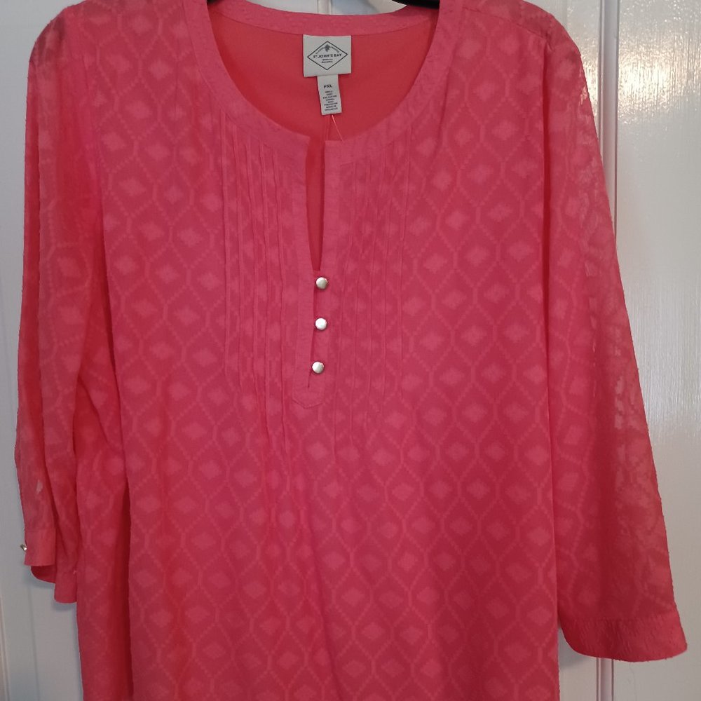 Coral colored top